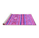 Sideview of Machine Washable Abstract Purple Modern Area Rugs, wshabs2507pur