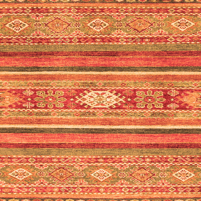 Square Abstract Orange Modern Rug, abs2507org