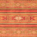 Square Abstract Orange Modern Rug, abs2507org