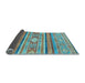 Sideview of Abstract Light Blue Modern Rug, abs2507lblu