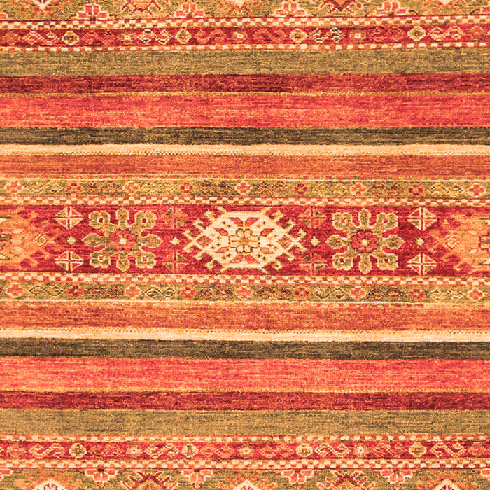 Machine Washable Abstract Orange Modern Area Rugs, wshabs2507org