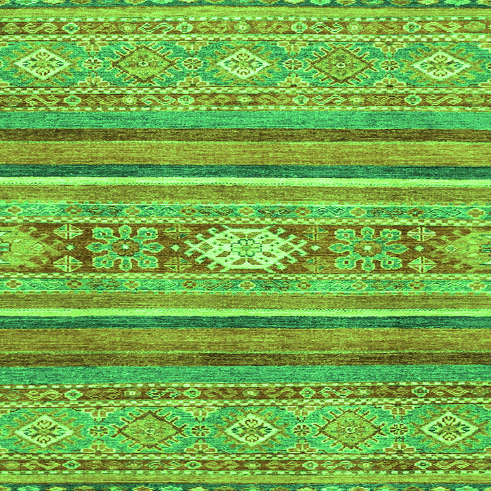 Square Abstract Green Modern Rug, abs2507grn