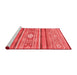 Modern Red Washable Rugs