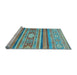 Sideview of Machine Washable Abstract Light Blue Modern Rug, wshabs2507lblu