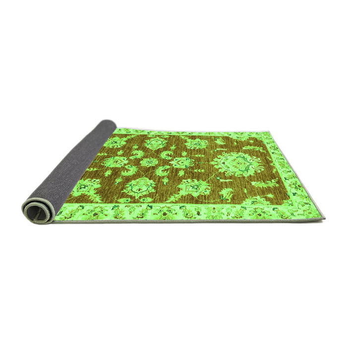 Sideview of Oriental Green Traditional Rug, abs2508grn