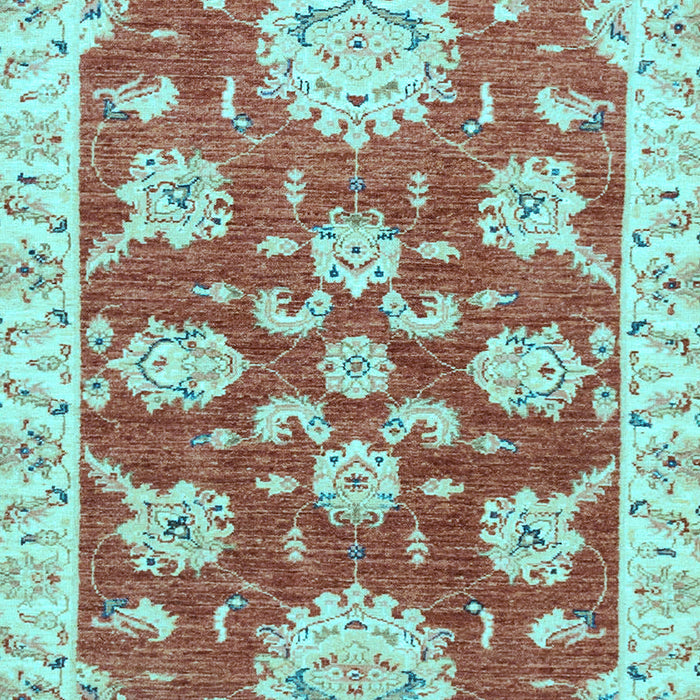 Machine Washable Oriental Light Blue Traditional Rug, wshabs2508lblu