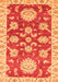 Machine Washable Oriental Orange Traditional Area Rugs, wshabs2508org