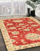 Abstract Neon Red Oriental Rug in Family Room, abs2508