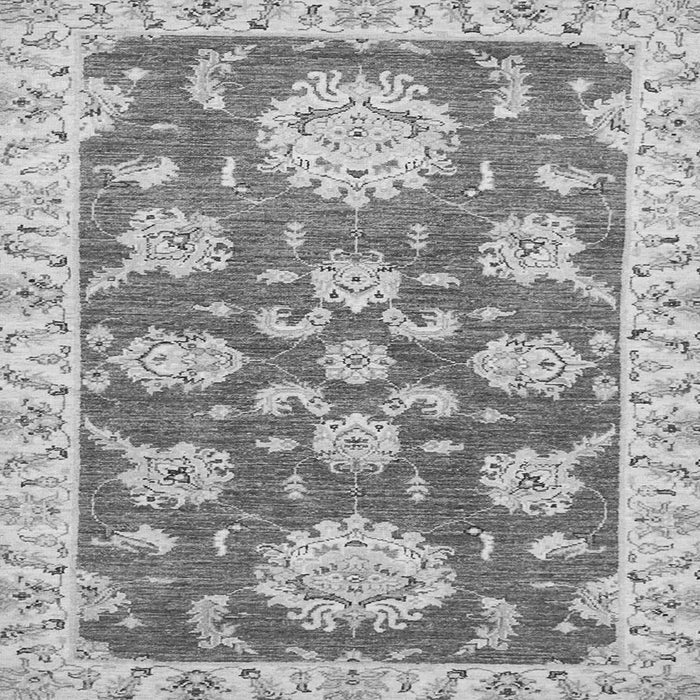 Square Oriental Gray Traditional Rug, abs2508gry