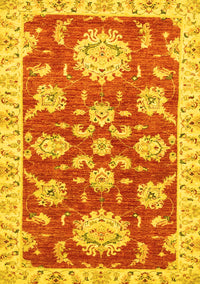 Oriental Yellow Traditional Rug, abs2508yw