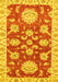 Oriental Yellow Traditional Rug, abs2508yw