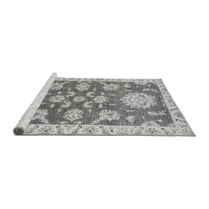 Sideview of Machine Washable Oriental Gray Traditional Rug, wshabs2508gry