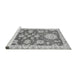 Sideview of Machine Washable Oriental Gray Traditional Rug, wshabs2508gry