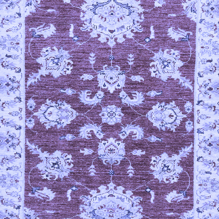 Machine Washable Oriental Blue Traditional Rug, wshabs2508blu