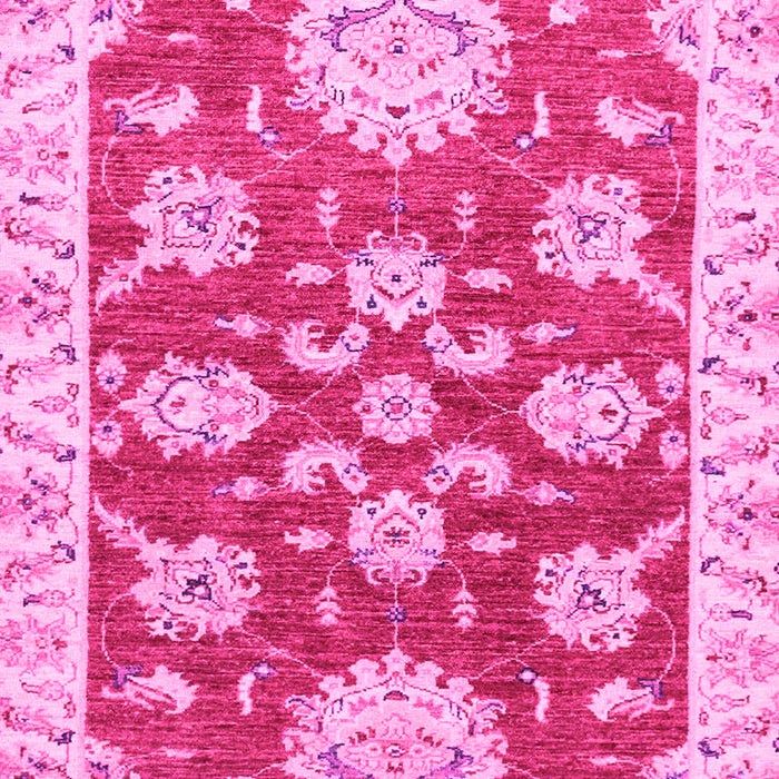 Machine Washable Oriental Pink Traditional Rug, wshabs2508pnk