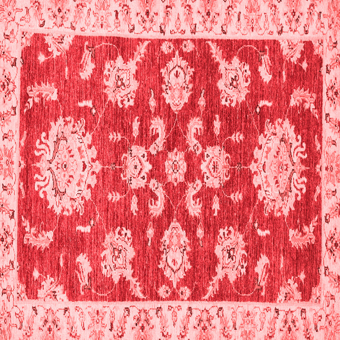 Machine Washable Oriental Red Traditional Rug, wshabs2508red