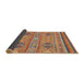 Sideview of Abstract Chestnut Red Modern Rug, abs2509