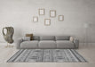 Machine Washable Abstract Gray Modern Rug in a Living Room,, wshabs2509gry