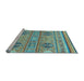 Sideview of Machine Washable Abstract Light Blue Modern Rug, wshabs2509lblu