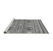 Sideview of Machine Washable Abstract Gray Modern Rug, wshabs2509gry