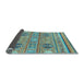 Sideview of Abstract Light Blue Modern Rug, abs2509lblu