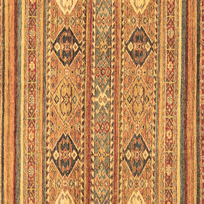 Square Abstract Brown Modern Rug, abs2509brn