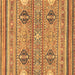 Square Abstract Brown Modern Rug, abs2509brn