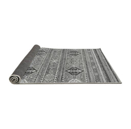 Sideview of Abstract Gray Modern Rug, abs2509gry