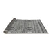 Sideview of Abstract Gray Modern Rug, abs2509gry