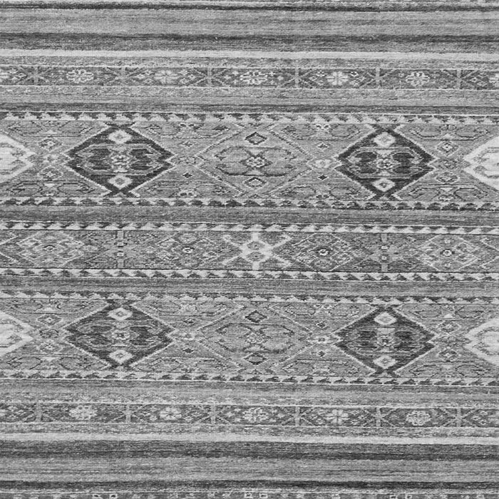 Square Abstract Gray Modern Rug, abs2509gry