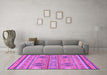 Machine Washable Abstract Purple Modern Area Rugs in a Living Room, wshabs2509pur