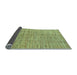 Sideview of Checkered Light Blue Modern Rug, abs250lblu