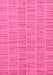 Machine Washable Checkered Pink Modern Rug, wshabs250pnk
