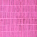 Square Machine Washable Checkered Purple Modern Area Rugs, wshabs250pur