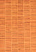 Machine Washable Checkered Orange Modern Area Rugs, wshabs250org