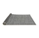 Sideview of Checkered Gray Modern Rug, abs250gry