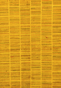 Checkered Yellow Modern Rug, abs250yw