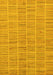 Checkered Yellow Modern Rug, abs250yw