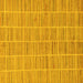 Square Machine Washable Checkered Yellow Modern Rug, wshabs250yw