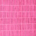 Square Machine Washable Checkered Pink Modern Rug, wshabs250pnk
