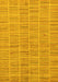 Machine Washable Checkered Yellow Modern Rug, wshabs250yw