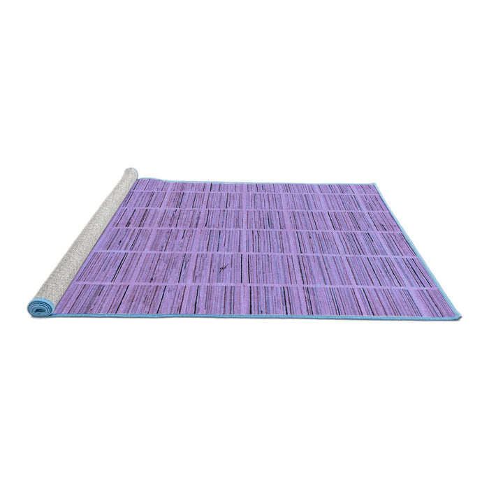 Sideview of Machine Washable Checkered Blue Modern Rug, wshabs250blu