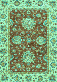 Oriental Turquoise Traditional Rug, abs2510turq