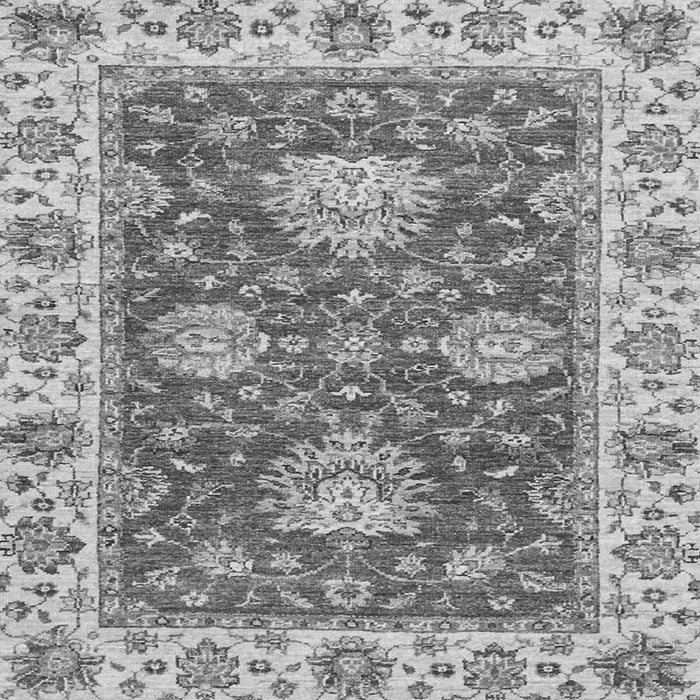 Square Machine Washable Oriental Gray Traditional Rug, wshabs2510gry