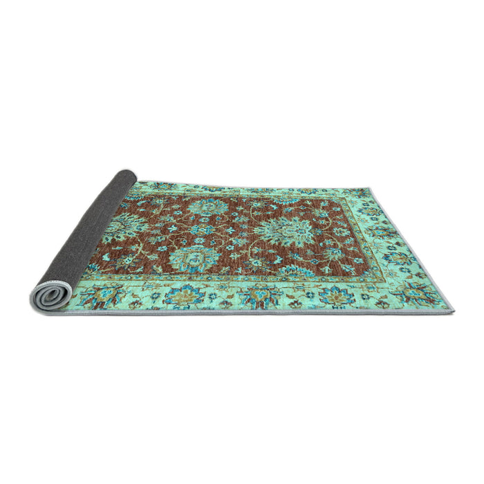Sideview of Oriental Light Blue Traditional Rug, abs2510lblu