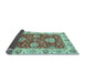 Sideview of Oriental Light Blue Traditional Rug, abs2510lblu