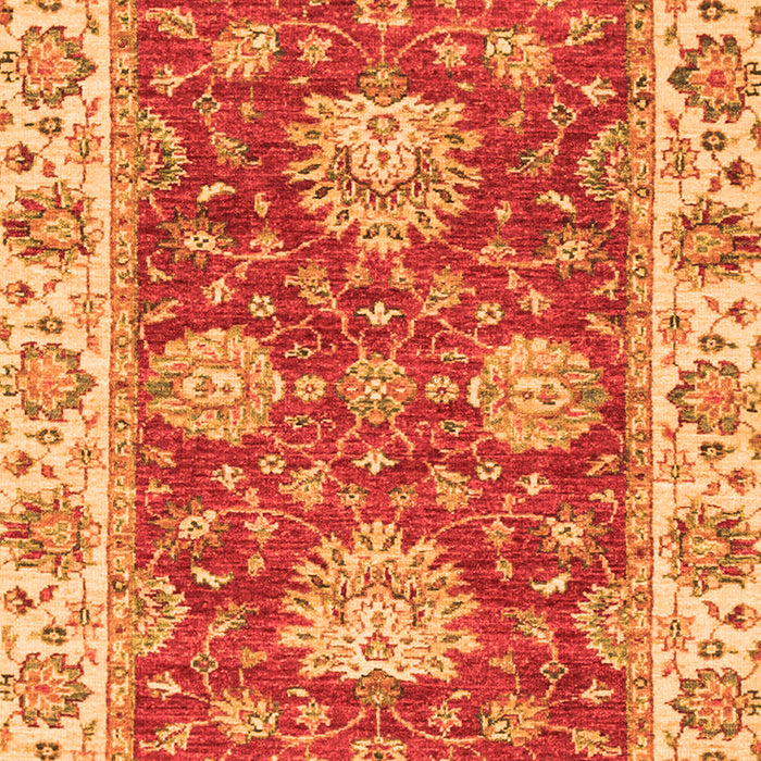 Machine Washable Oriental Orange Traditional Area Rugs, wshabs2510org
