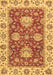 Machine Washable Oriental Brown Traditional Rug, wshabs2510brn