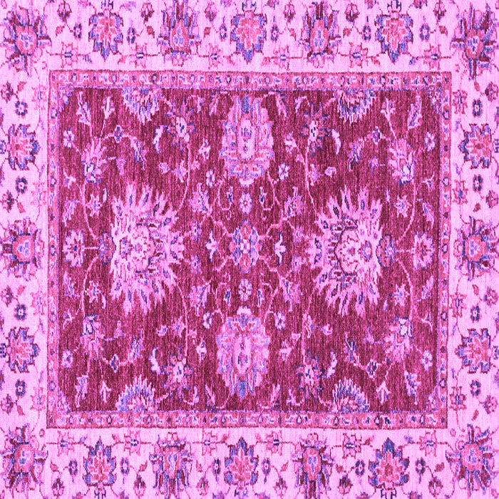 Square Machine Washable Oriental Purple Traditional Area Rugs, wshabs2510pur