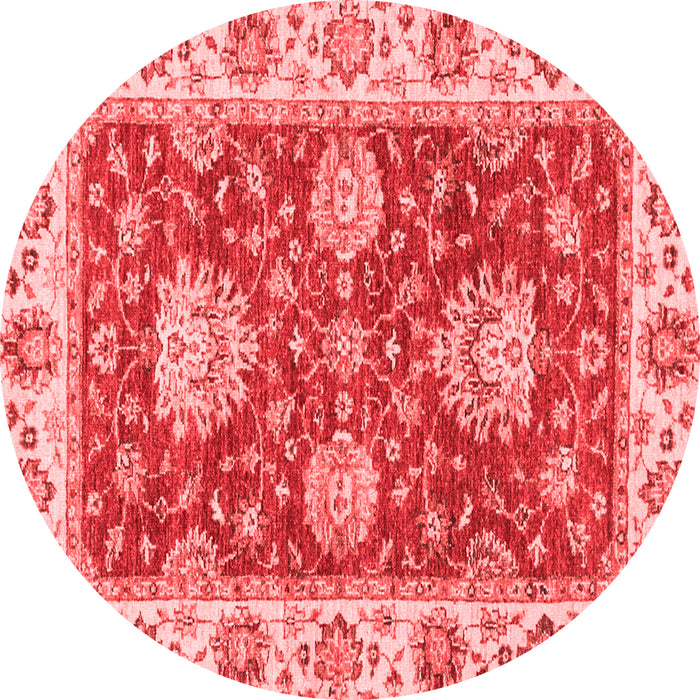 Machine Washable Oriental Red Traditional Rug, wshabs2510red